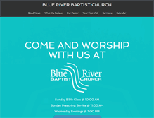Tablet Screenshot of blueriverbaptist.com